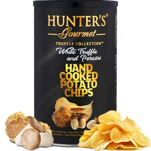 WHITE TRUFFLE & PORCINI VEGETARIAN HAND COOKED POTATO CHIPS (150g)