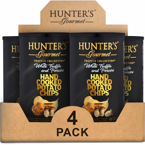 WHITE TRUFFLE & PORCINI VEGETARIAN HAND COOKED POTATO CHIPS (150g) - Image 4